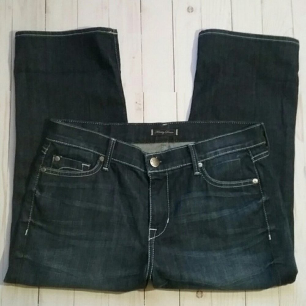 {Fidelity Denim} Bella Dark Wash High Rise Capris